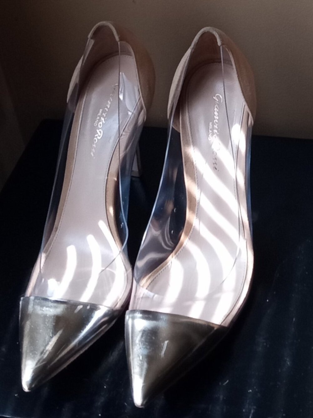 Gianvito Rossi Plexi Heels